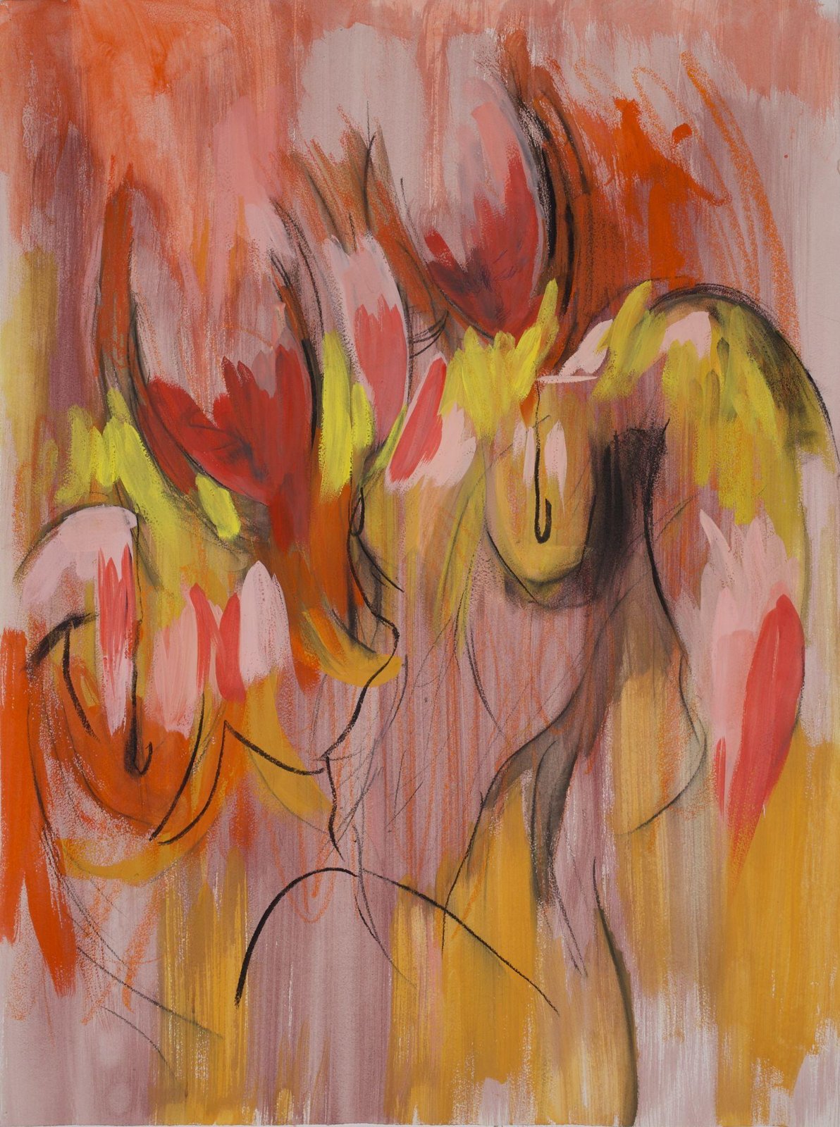 Orange & Red, Two females